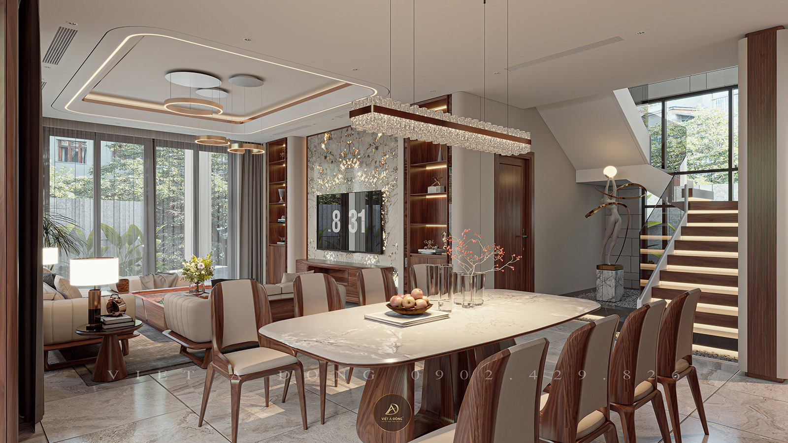 Tạo sự sang trọng đẳng cấp cho không gian